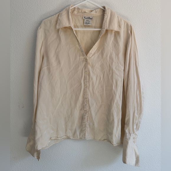 Fred David Tops - Fred David vintage silk button up blouse